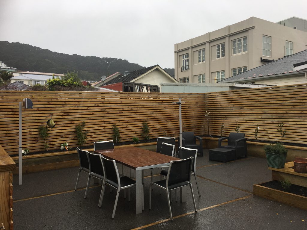 Courtyard and dining